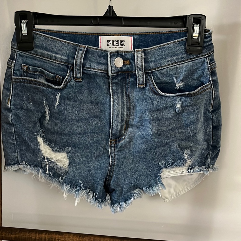 PINK jean shorts